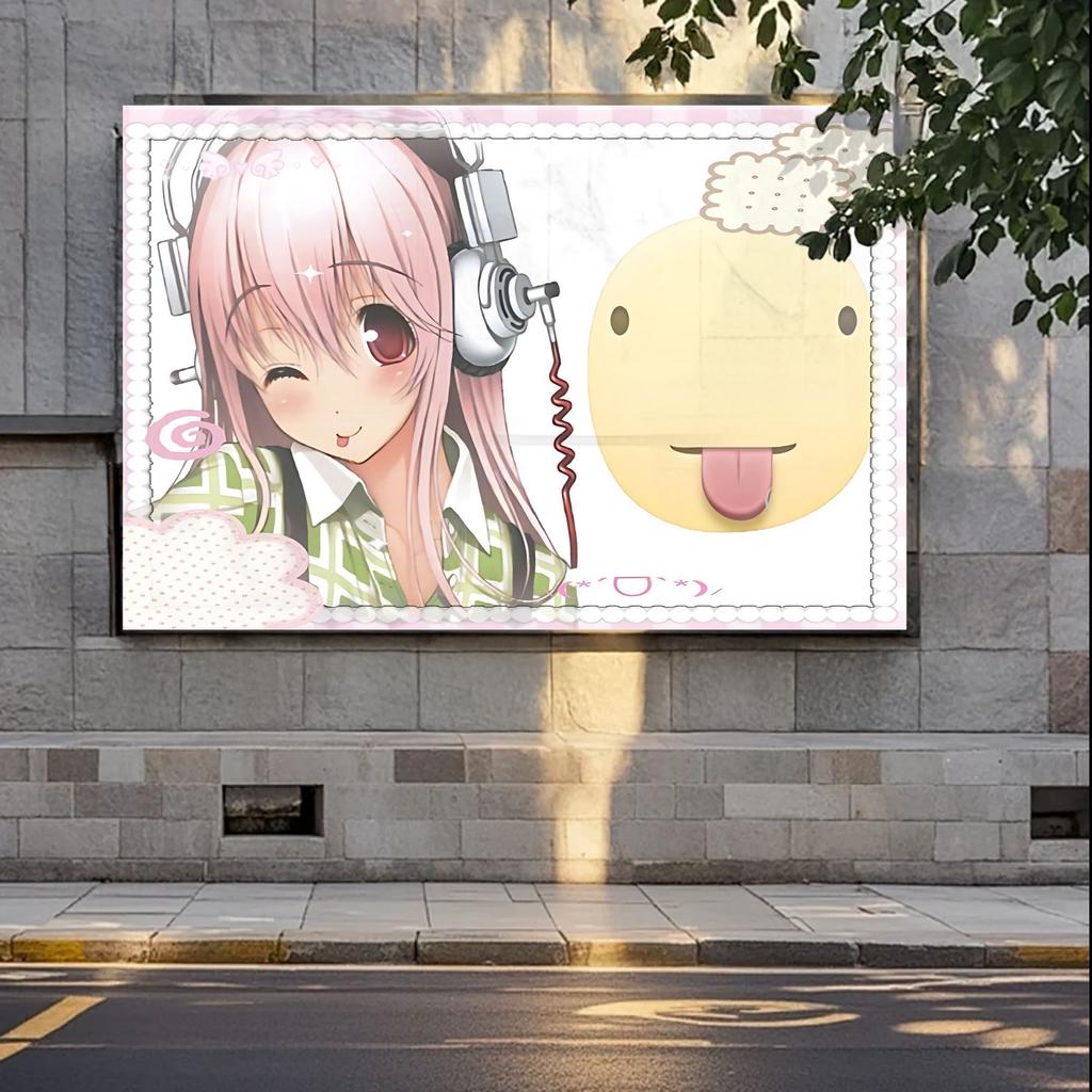 VIKAMA Süße Anime-Stil Dekoration Wandteppich Anime-Thema Party Weich Niedlich Niedlicher Stil Zimmerdekoration Heimdekoration