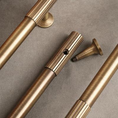 Bronze Bronze Cabinet Handles Wardrobe Pulls Antique Solid Brass Knurled Handle Door Knobs T-bar Furniture Door Pull