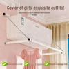 Foldable No-Drill Air Conditioner Vent Drying Rack for Clothes
