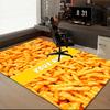 1PC Custom Name "Cheese Puffs Delight" Theme Floor Mat Ideal for Living Room, Game Rooms, Office, Bedroom, Floor Mat Playful Design