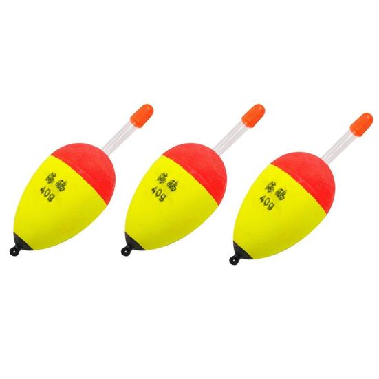 3Pcs 2.2-4.4g EVA Buoy Luminous Float Fish Bait Detector Fishing Accessories