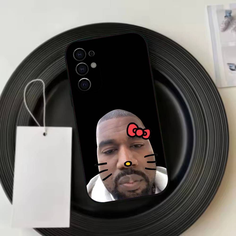 Funny Singer Kanye West Ye Clear Phone Case For Samsung S25,S24,S21,S22,S23,S30,Ultra,S20,Plus,Fe,Lite,Note,10,Black Cover