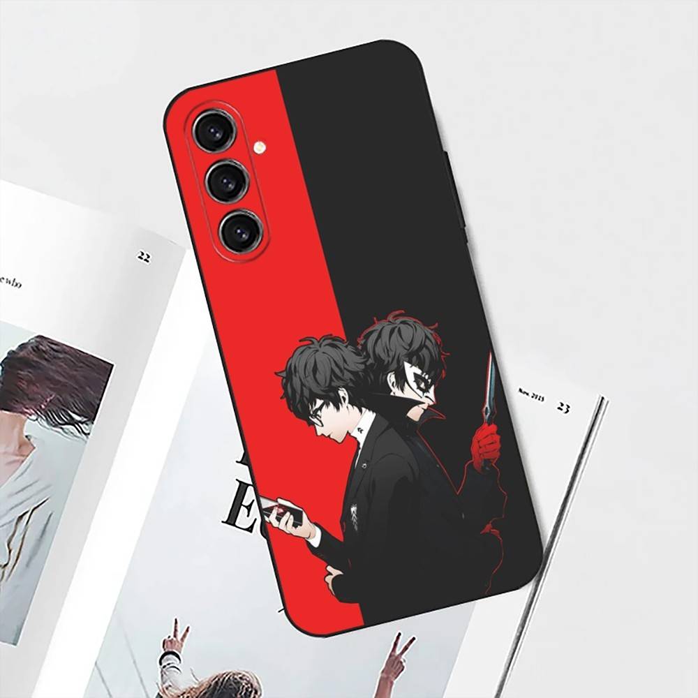 Game P-Persona 5 Phone Case For Samsung S25,S24,S21,S22,S23,S30,Ultra,S20,Plus,Fe,Lite,Note,10 Black Soft Shell