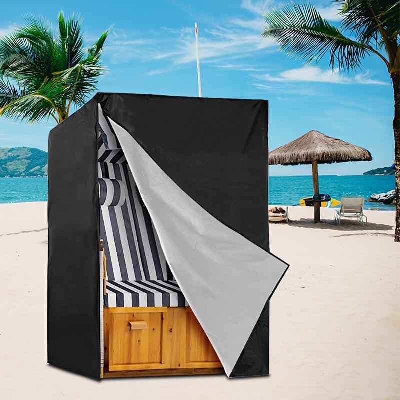 

Outdoor Beach Chair Cover, Garden Swing Cover, 210D Black, Durable Patio Rocking Chair Cover чёрный