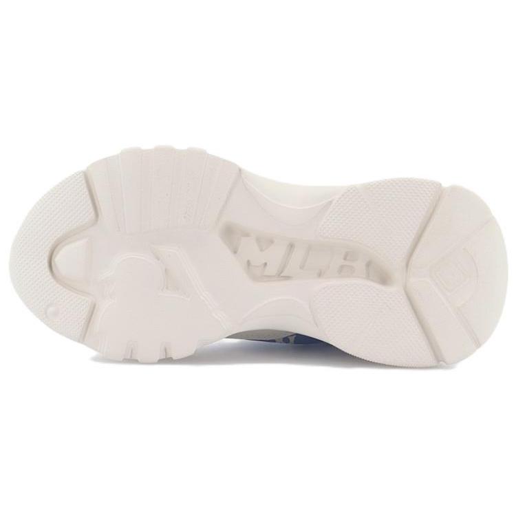 New MLB Chunky High Cushioning Anti Slip And Wear Resistant High Top Chunky Sneakers Unisex Blue 3ASHULM2N-50BLL