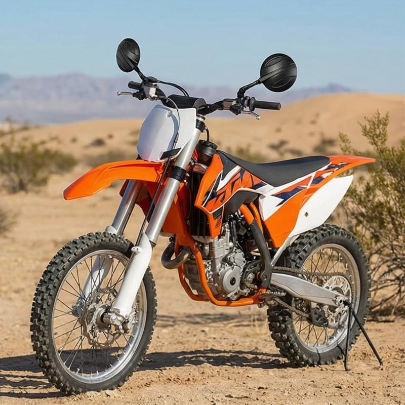 Commuters Friendly Motorcycle Rear View Mirror Angle Adjustable Rotating Handlebar Side Mirror Universal