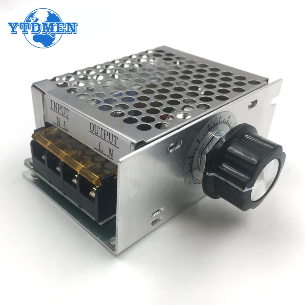 1PCS 4000W AC 220V SCR Adjustable Motor Speed Controller Control Dimming Dimmers Voltage Regulator High-power