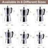 Moka Pot Classic Italian Café Brewing Tools Espresso Maker 50/100/150/300/450ml Alluminio Accessori per caffè Macchina per caffè italiano