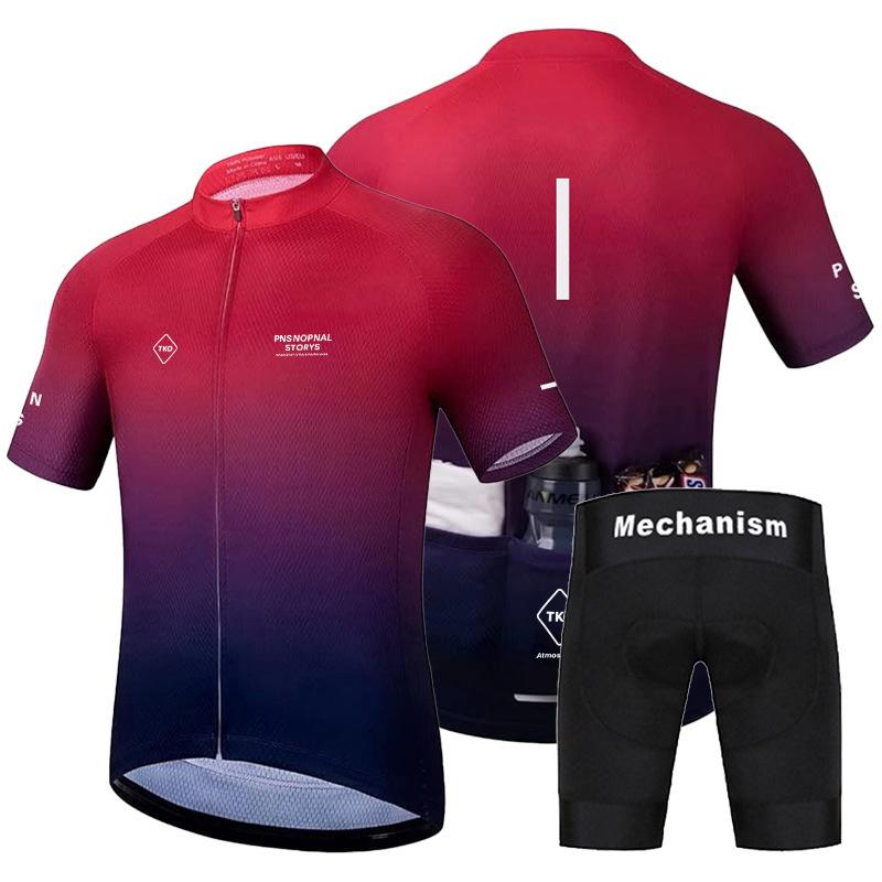 Traje de Ciclismo Transpirable de Verano 2026, Traje de Ciclismo, Nuevo Traje de Bicicleta de Manga Corta para Carretera, Traje para Bicicleta de Montaña, Ropa de Ciclismo, Seda de Leche.