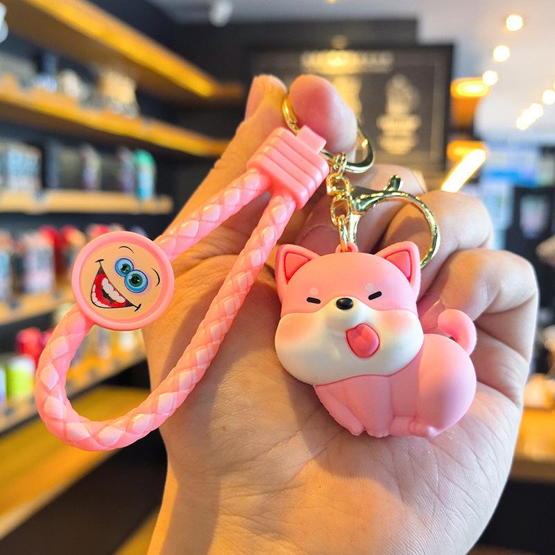 Shiba Inu Schlüsselanhänger Cartoon Hund Niedlich Paar Beste Freundin Greifautomat Schülergeschenk Geschenk Personalisierte Geschenke Y2k Mode Spielzeug Anime