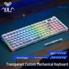 Tarantula F98 Pro Triple-Mode Transparent Wireless Bluetooth Mechanical Keyboard with Display & Hot-Swappable Keys