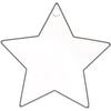 10Pcs Multishape Acrylic Christmas Ornaments Star Clear Circles Discs  New Year