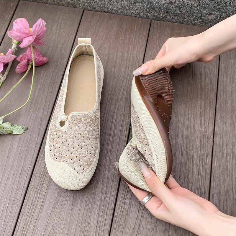 Sapatos Femininas Women Casual Sweet Anti Skid Slip On Flat Loafers Zapatos De Mujer Lady Cool Black Comfort Dance Shoes