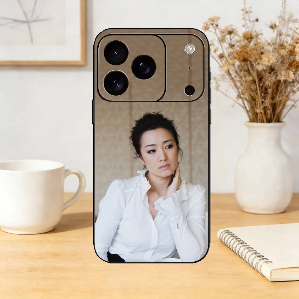 G-Gong Li Phone Case For iPhone 17,16,15,14,13,12,11 Plus,Pro Max,SE4Soft Silicone Black Cover