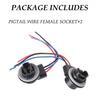Universal Pigtail Wire Female Socket 3157 S Two Harness Front Turn Signal Park