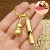Brass Whistle High Decibel Portable Outdoor Whistle Hiking Camping Life-Saving Whistle Referee Training Whistles Outdoor Gadgets