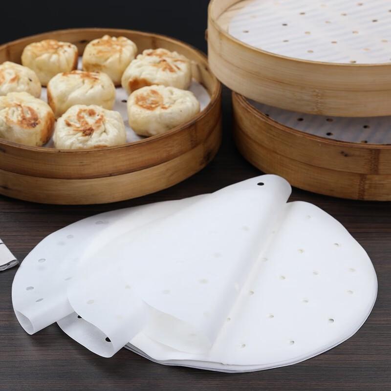 Fragrant Grassland Non-stick Round Steamer Liners (80 Sheets)