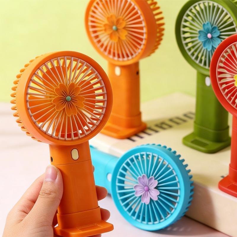 Compact USB Handheld Fan - Portable Mini Electric Fan with Random Colors