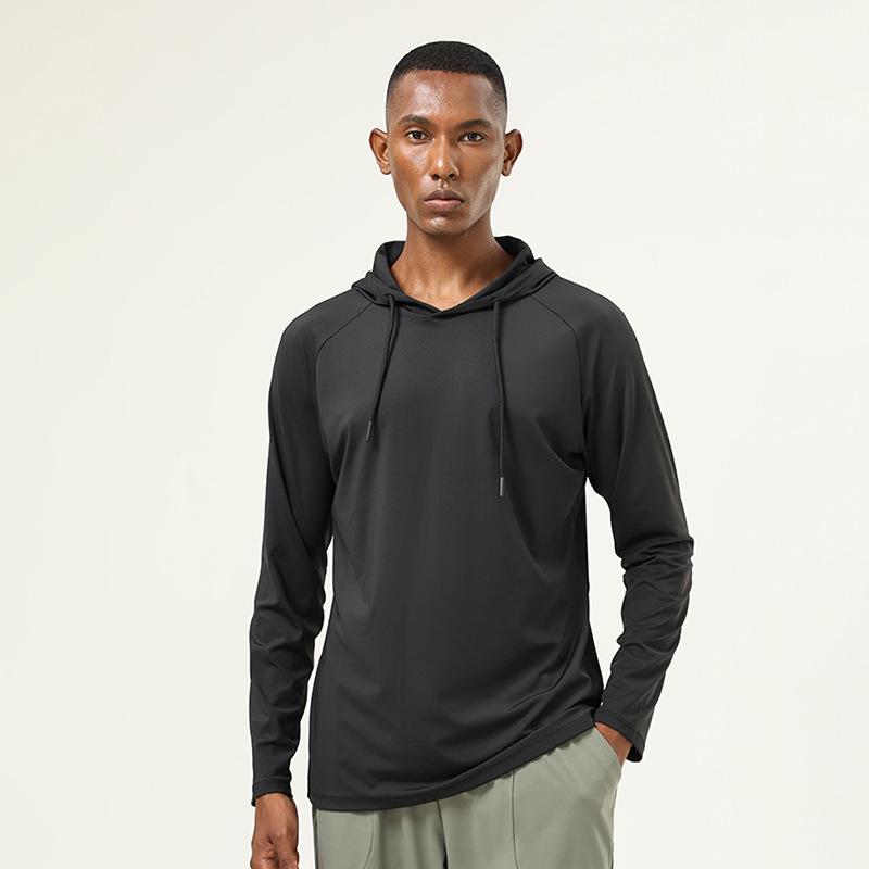 

Мужская трансграничная быстросохнущая высокоэластичная толстовка с капюшоном для бега на осень/зиму XXL (Height 180-185cm)