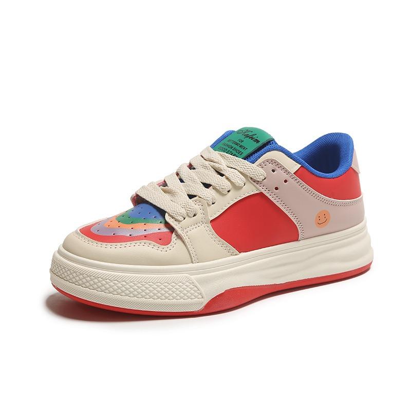 Summer New Mandarin Duck Color Matching Little White Shoes Women's Tide Student Breathable Shoes Versatile Casual Board Shoes Women 21-1
