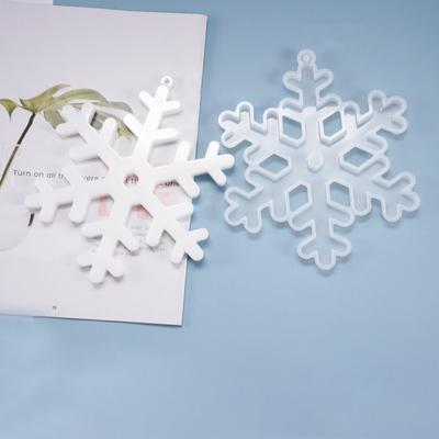 DIY Christmas Snowflake Listed Pendant Casting Silicone Mould Crafts Jewelry Making Tool Crystal Epoxy Resin Mold
