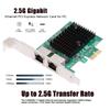 Dual-port 2.5Gbps 2500Mbps - PCI-E PCI Express 1x GBE Gigabit 1000Mbps Ethernet Network LAN Cable Adapter (for Desktop Motherboards)