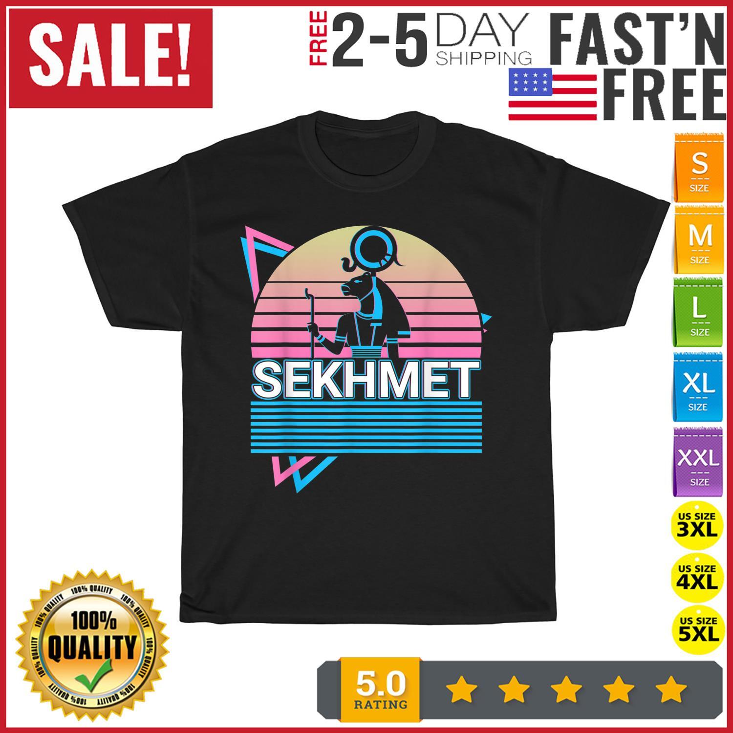 Sekhmet Egyptian Goddess Ancient Egypt Vintage T Shirt Mens Womens Tees Top Men Women Fashion NEW S