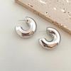 Trendy Circle Twists Earring for Women Simple Temperament Hyperbole Gold Ear Daily Wear Jewelry Party Earrings for Women