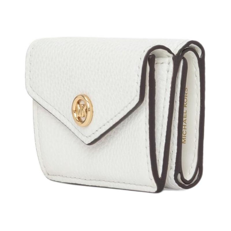 Michael Kors Charm POP Gold Hardware Accessories Cowhide Wallet Small Size Women's Optical White