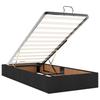 Ottoman Bed with Mattresses Black 200x200 cm Fabric