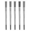 5 Pairs Stainless Steel Chopsticks Set Non-slip Reusable Engraved Patterns Metal Chopsticks for Cooking Eating Outdoor