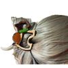 Korean Cartoon Dog Shark Hair Claw: Spliced Color Puppy Clip for Updo Hairstyles