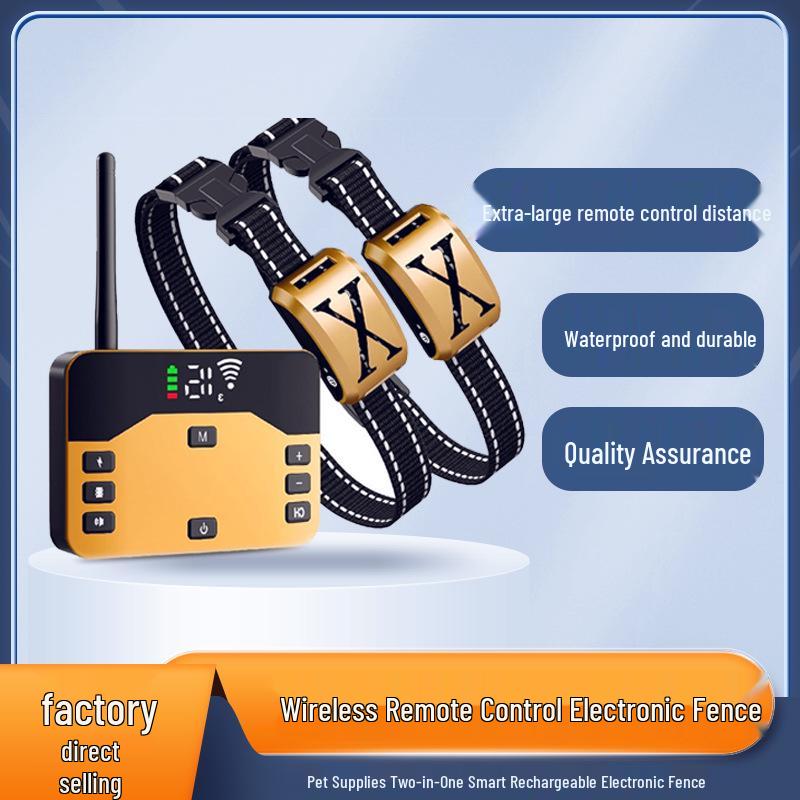 Smart Wireless Dog Fence & Training Collar Receiver Only золотой