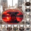 1Pc Elephant Circular Print Rug - Home Decoration Carpet For Living Room Bedroom Flooring Computer Chair Area Rug