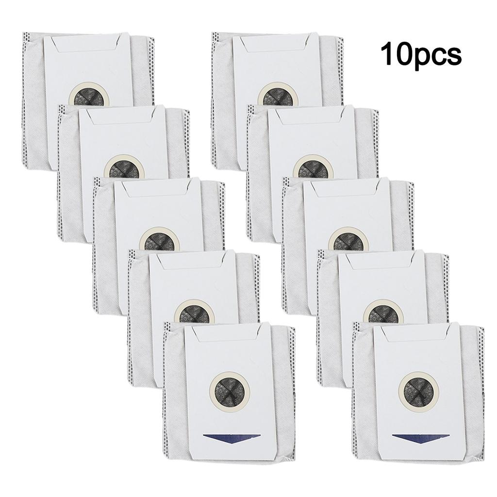 For Ecovacs T30S Compatible Replacement Dust Bags 10 Pack Non Woven Fabrics