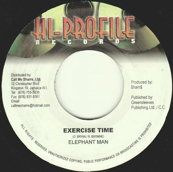 

7inch Record ELEPHANT MAN - Exercise Time NONE Hi-Profile Reco 2003 Jamaica Reggae, Ska & Dub Used