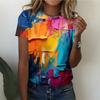 Süße Katze Tier 3D Druck T-Shirts Sommer Mode Damen Rundhals Kurzarm T-Shirt Tees Harajuku Y2K Tops Damenkleidung
