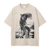 Anime BEASTARS Rouis Ibuki Koszulka Graficzna Męska Krótki Rękaw Ubrania Codzienne Bawełniana Koszulka Vintage Sprana Koszulka Harajuku Top