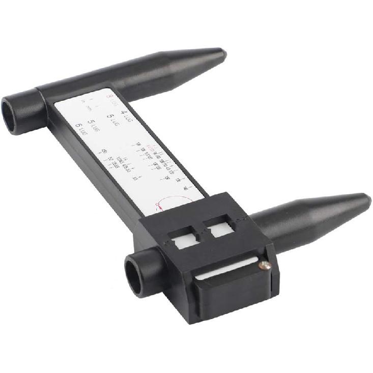 PCD Gauge, Rim Bolt Pattern Measuring Tool, PCD Ruler, Lug Bolt Pattern Gauge