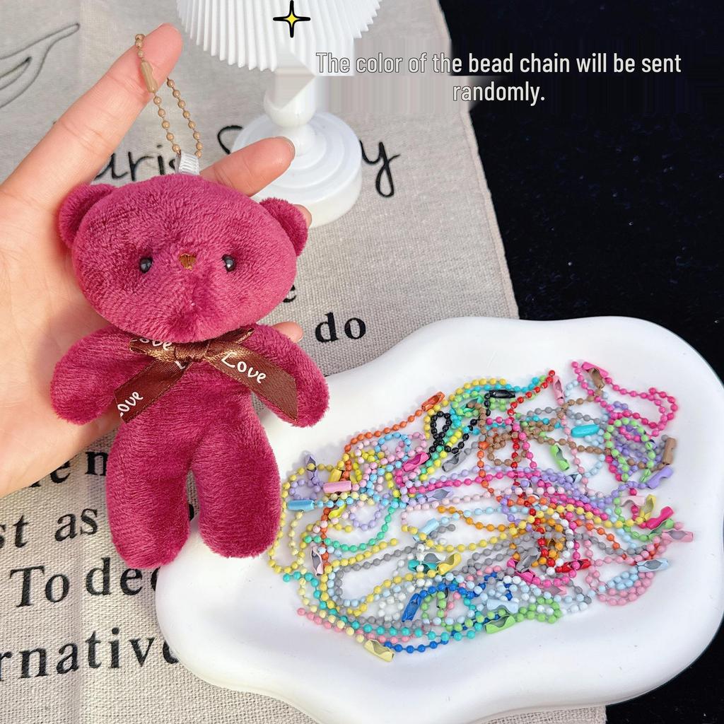 Portachiavi Ciondolo Tuta Peluche Orsacchiotto - Piccolo Giocattolo Regalo