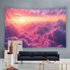 Pink Clouds Dreamy Sky Landscape Tapestry - Home Ceiling Art Bedroom Wall Hanging Cloth - Cloud Background Poster for Relaxing A