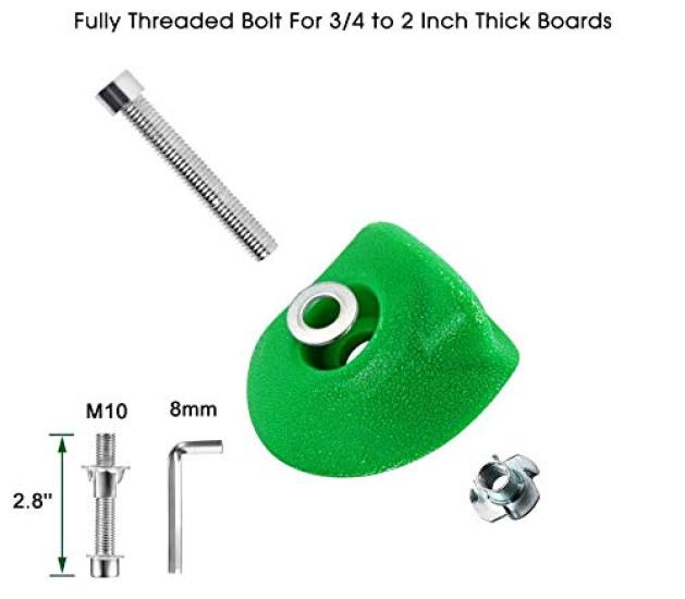 WHDZ Climbing Color Climbing Holds for Easy Accessibility Tools Set of 32 Holds, Bouldering, Installation, Included,