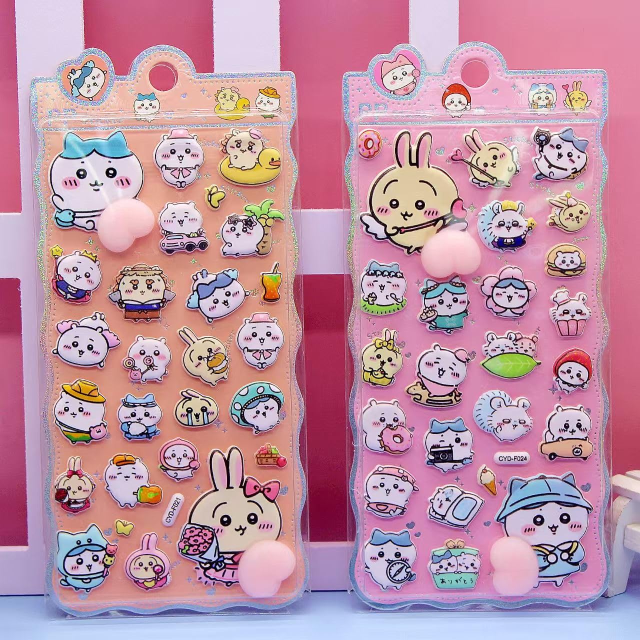 

Loong Puni Puni Butt Sticker 3D Marshmallow Fluffy Mochi Puffed Character Notebook Decoration 2 Sets 004