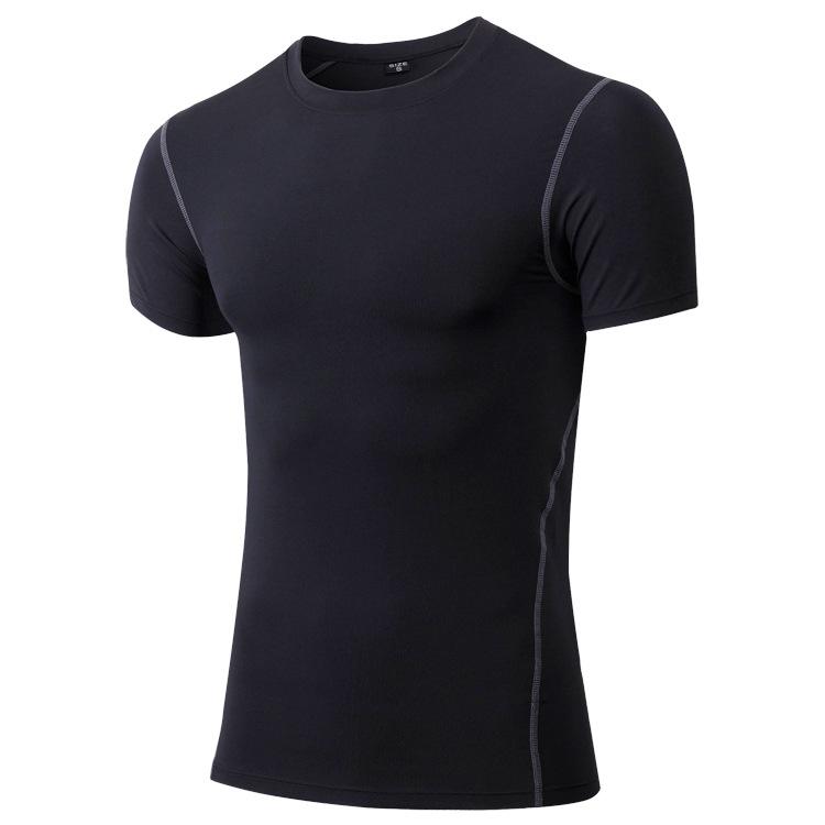 Men's Sports T Shirts Running Fitness Tight Training Jogging Shorts Sleeve Outdoors Tops