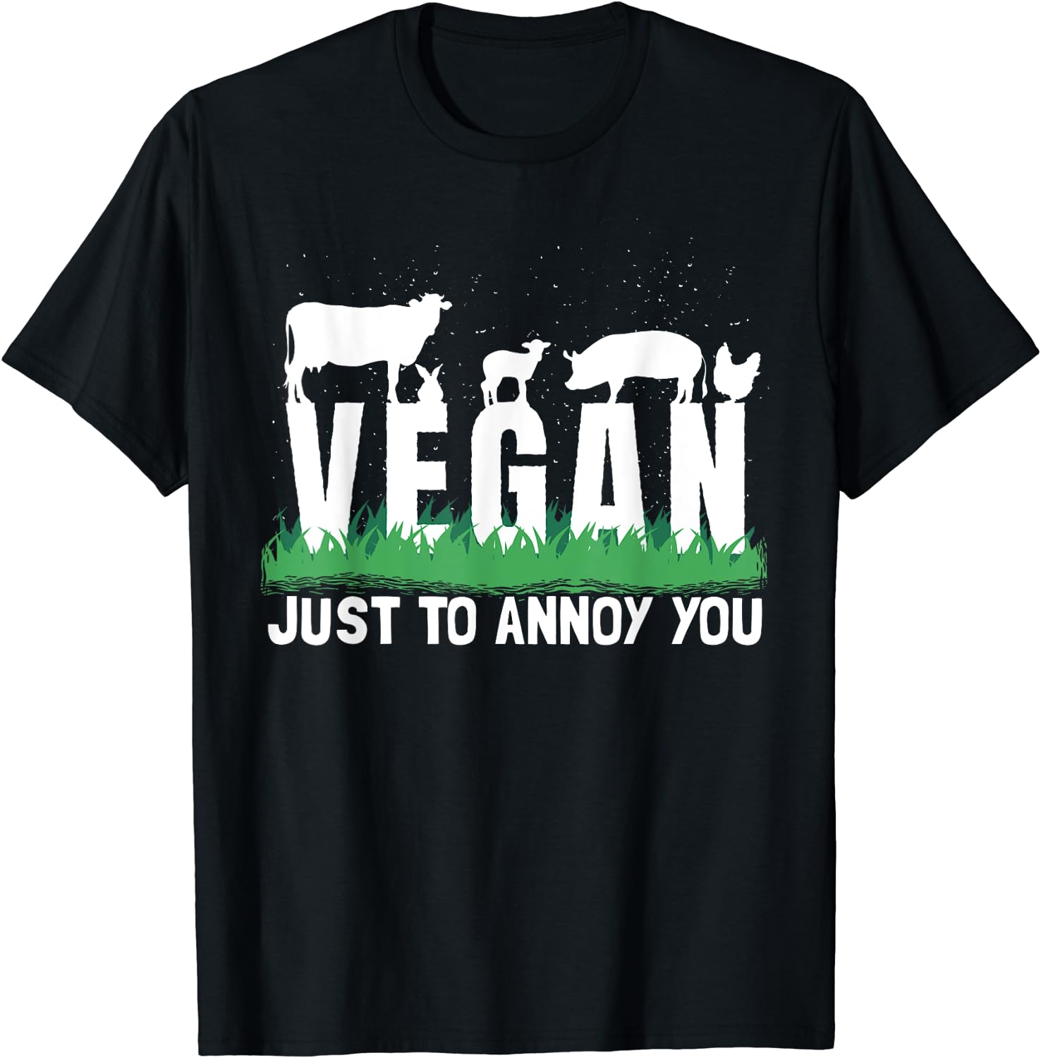 

Vegan for Everything Proud Vegan TShirt Custom Printed Tshirt Unisex Summer Classic Streetwear Loose Tops Unisex Clothing M