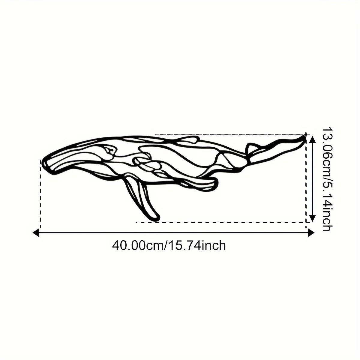 

Креативная линия Whale Iron Crafts Стильный декор для гостиной, спальни, прихожей, идеально подходит для украшения стен светло-серый