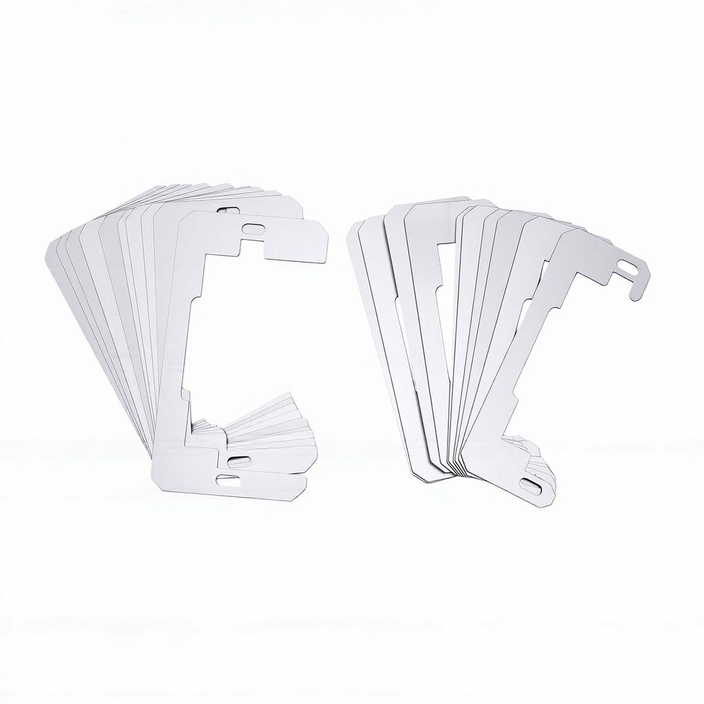 20 Pcs Wall Plate Spacer Stainless Steel Outlet Spacer Wall Plate Leveler Device for Electrical Box