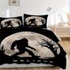 Set di biancheria da letto con 3 pezzi di Bigfoot, Believe, Copripiumino e Federe, Adatto per Camera degli Ospiti Decorazione della Casa Tutte le Stagioni(Nessun inserto) S0819072