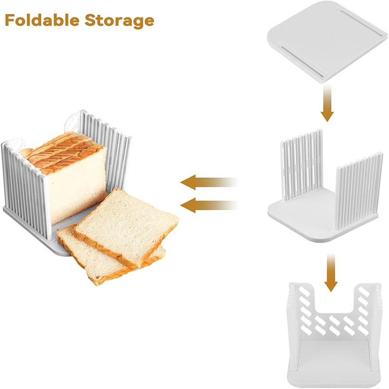 Toast Brotschneider Faltbarer Toast Laib Schneidständer Vielseitige Schneidhilfe für selbstgebackenes Brot DIY Brotschneider Küchenbackwerkzeug
