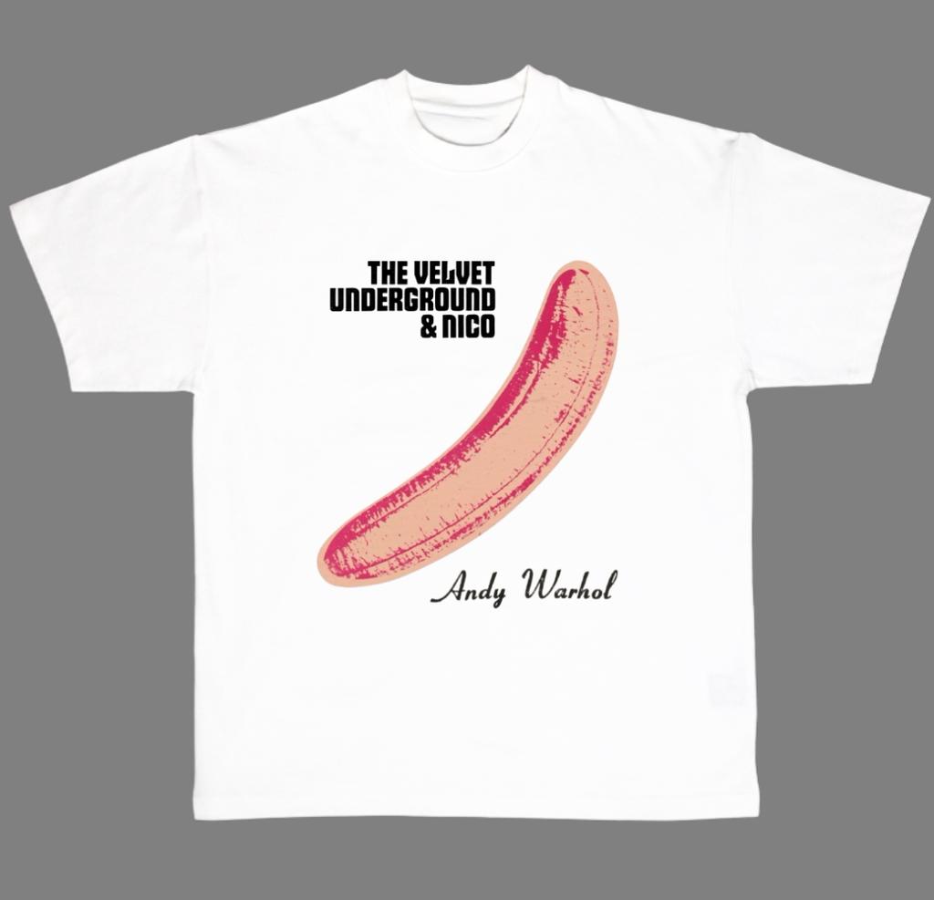 Velvet Underground Band Rock Music Art Style Summer Casual TShirt Unisexs and Womens Luxury Brand Top New Art Logo